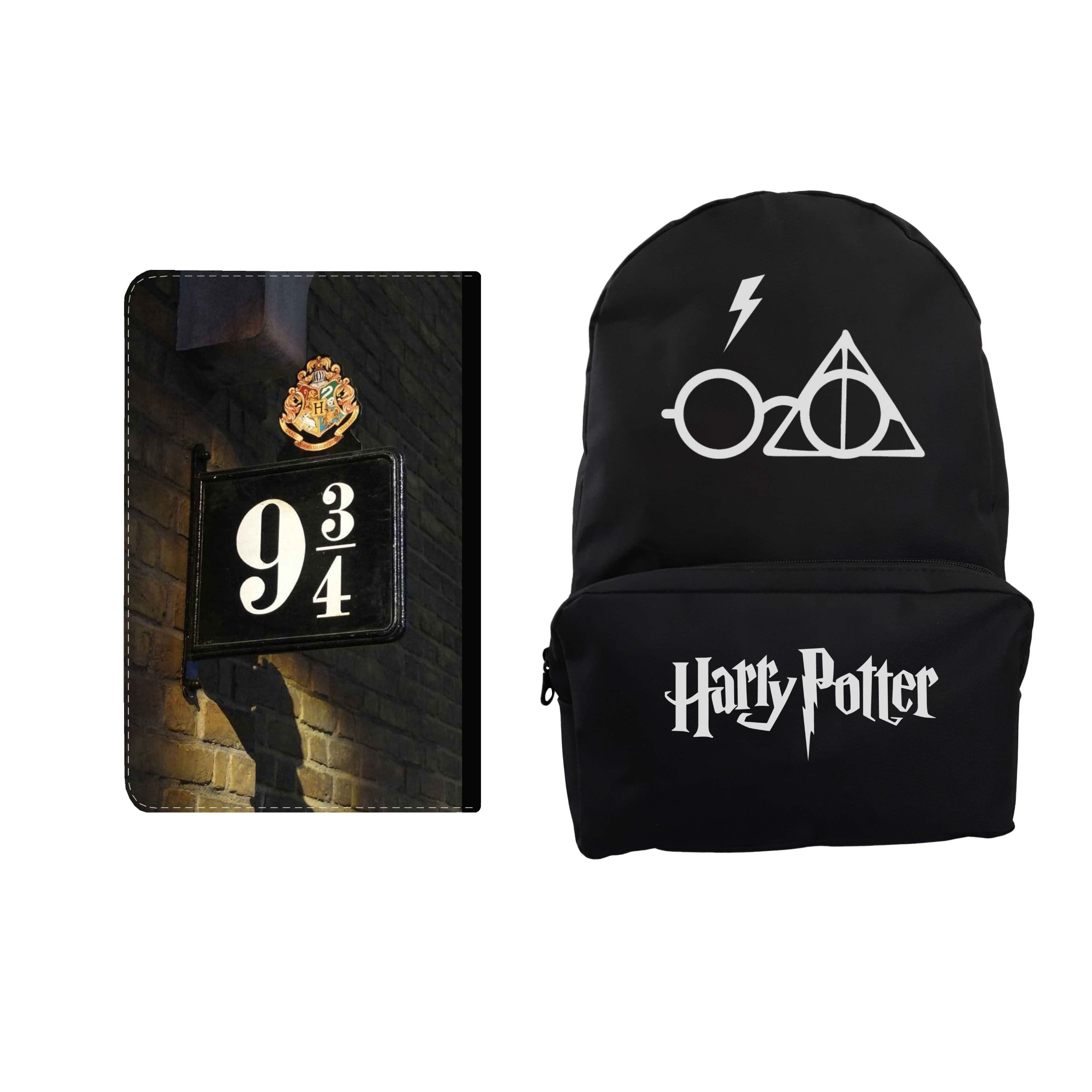کوله پشتی مدل هری پاتر کد K-25 به همراه کلاسور 