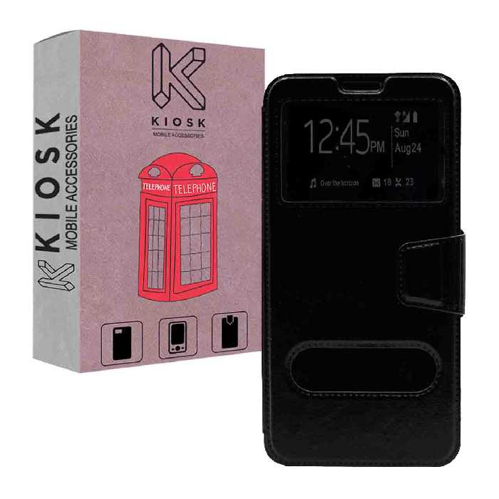 کیف کلاسوری کیوسک مدل KYSH-KGM-1 مناسب برای گوشی موبایل سامسونگ Galaxy A7 2018/A750 به همراه محافظ صفحه نمایش