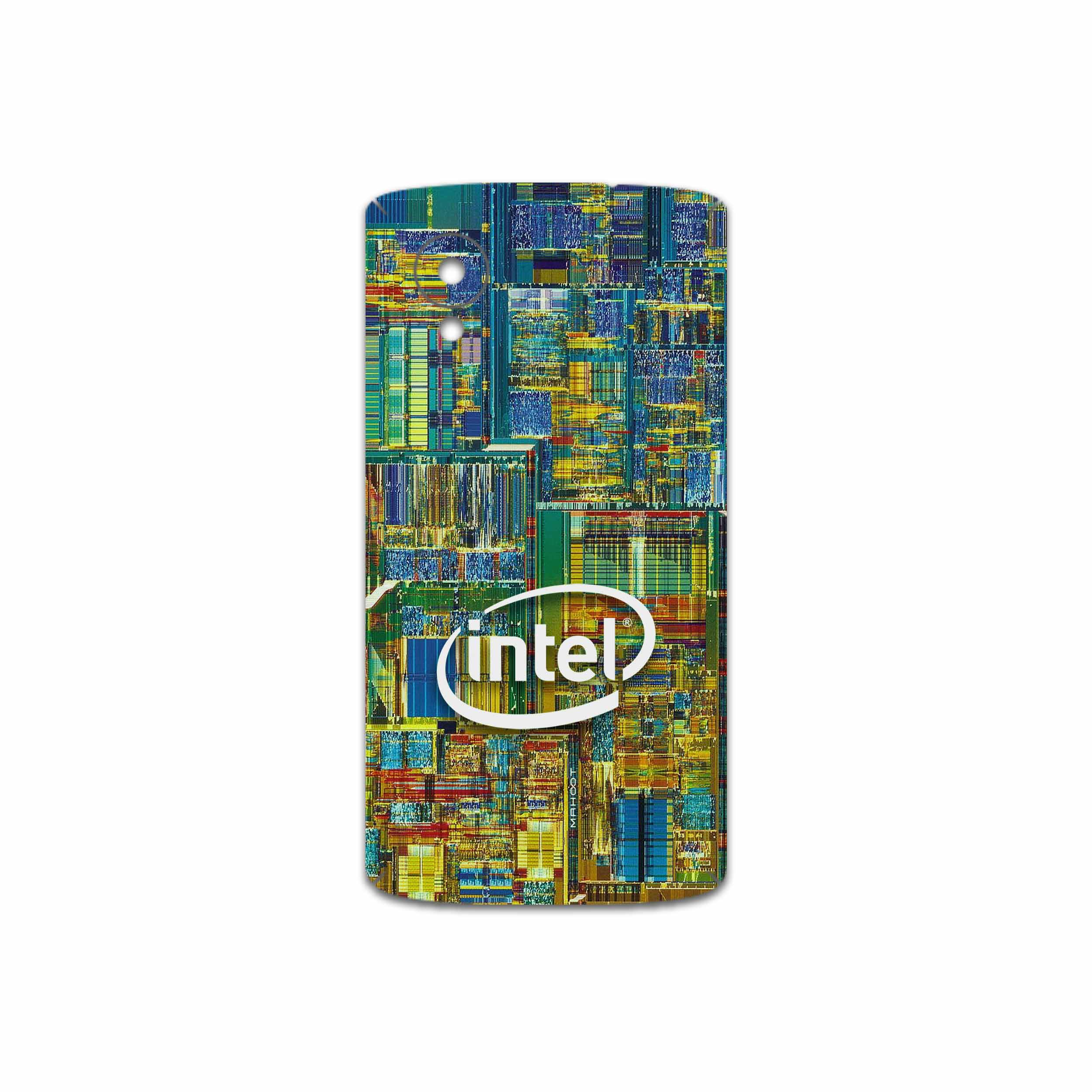 برچسب پوششی ماهوت مدل Intel Brand مناسب برای گوشی موبایل گوگل Nexus 5