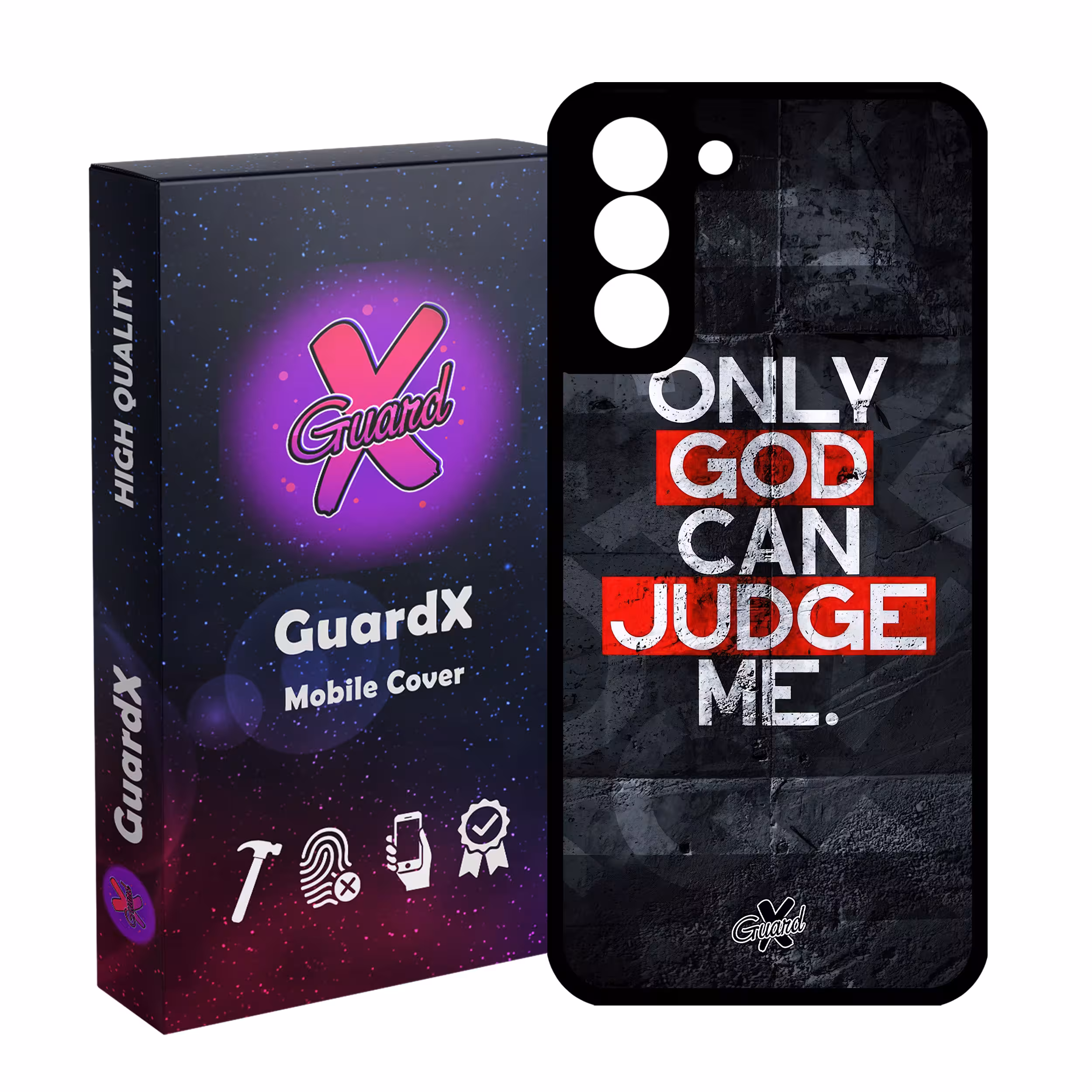 کاور گارد ایکس طرح Text مدل Glass10483 مناسب برای گوشی موبایل سامسونگ Galaxy S21 FE