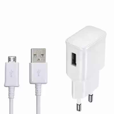 شارژر دیواری مدل swm-85 به همراه کابل تبدیل microUSB
