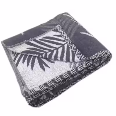حوله حمام طرح برگ سایز 170×100 سانتی متر