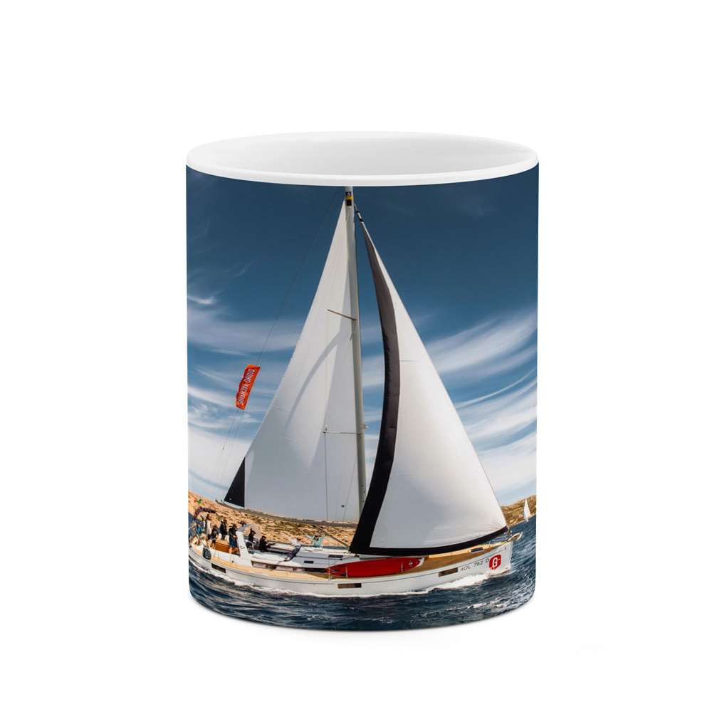 ماگ کاکتی طرح قایق مدل mgs16794