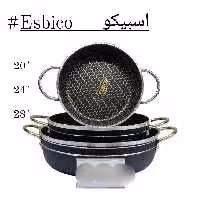 تابه سه تایی دو دسته اسبیکو 