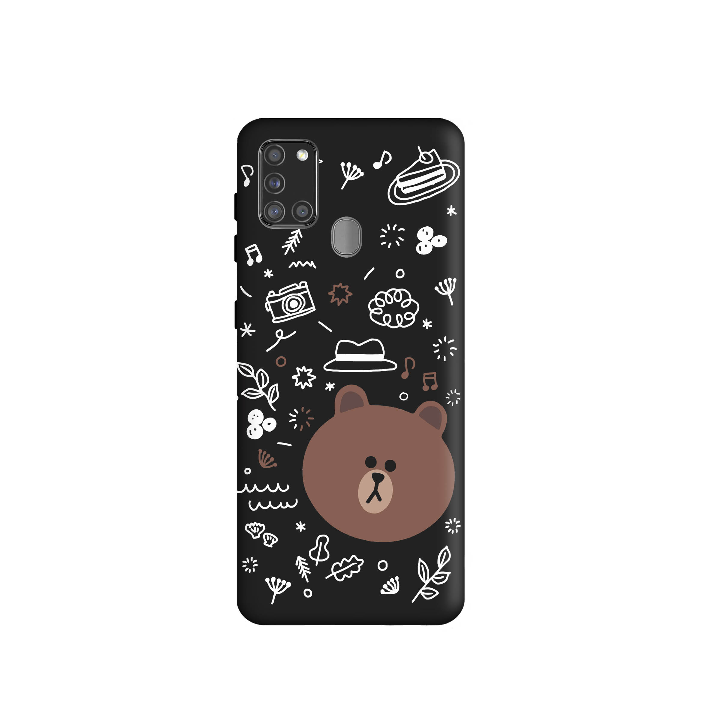کاور طرح خرس فانتزی کد 1182 مناسب برای گوشی موبایل سامسونگ Galaxy A21s