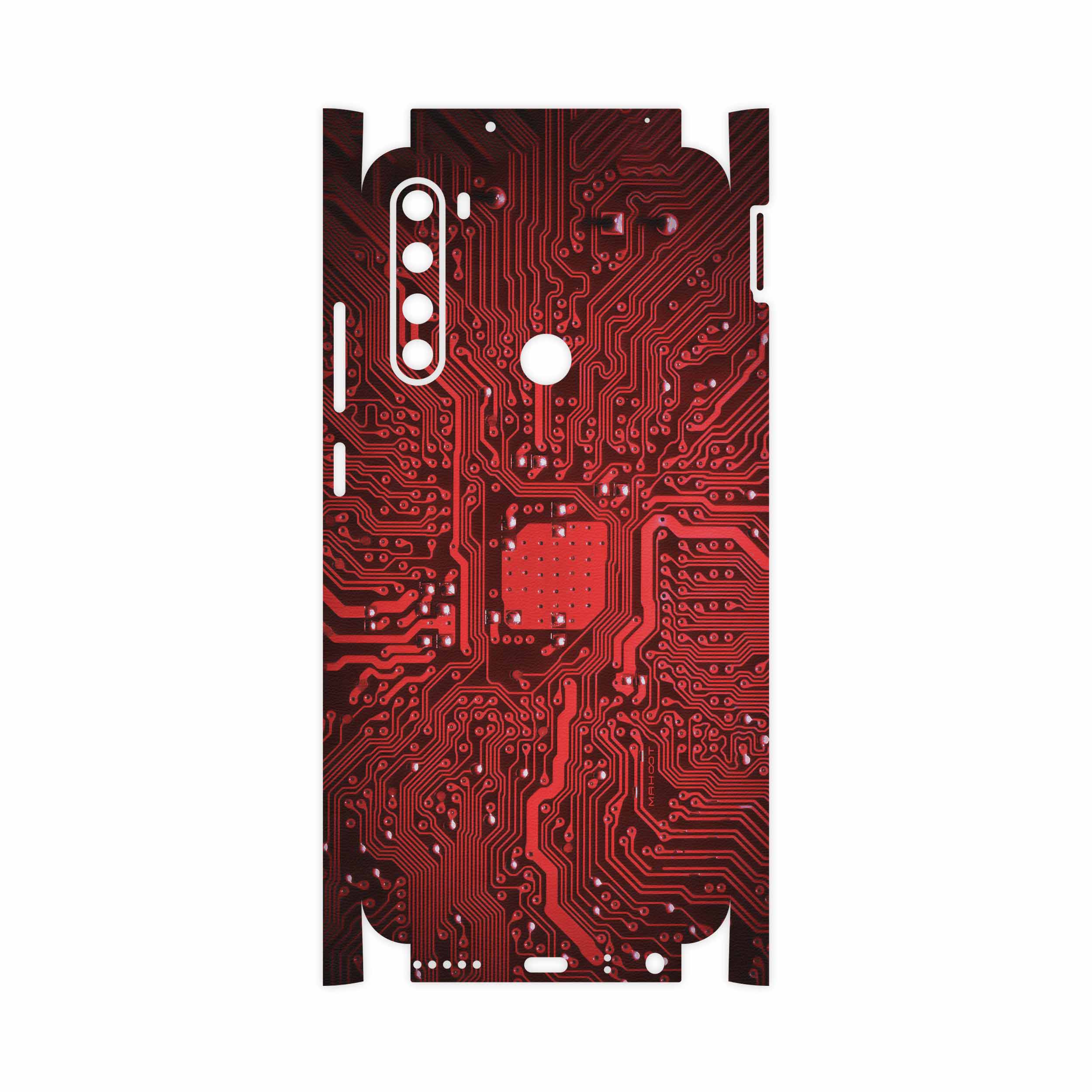 برچسب پوششی ماهوت مدل Red Printed Circuit Board-FullSkin مناسب برای گوشی موبایل شیائومی Redmi Note 8