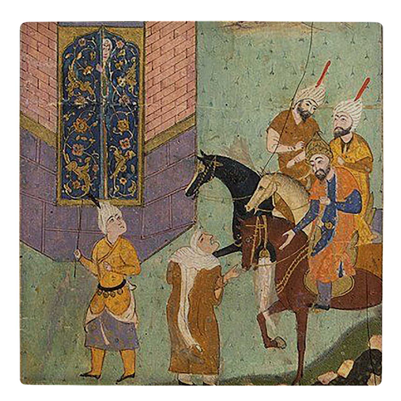  کاشی کارنیلا طرح نگارگری ایرانی کد wk222