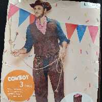 ست لباس نمایشی و تم مهمانی و تم تولد کابوی یا گاوباز  مرد برند اروپایی کارنوال