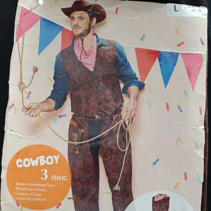ست لباس نمایشی و تم مهمانی و تم تولد کابوی یا گاوباز  مرد برند اروپایی کارنوال