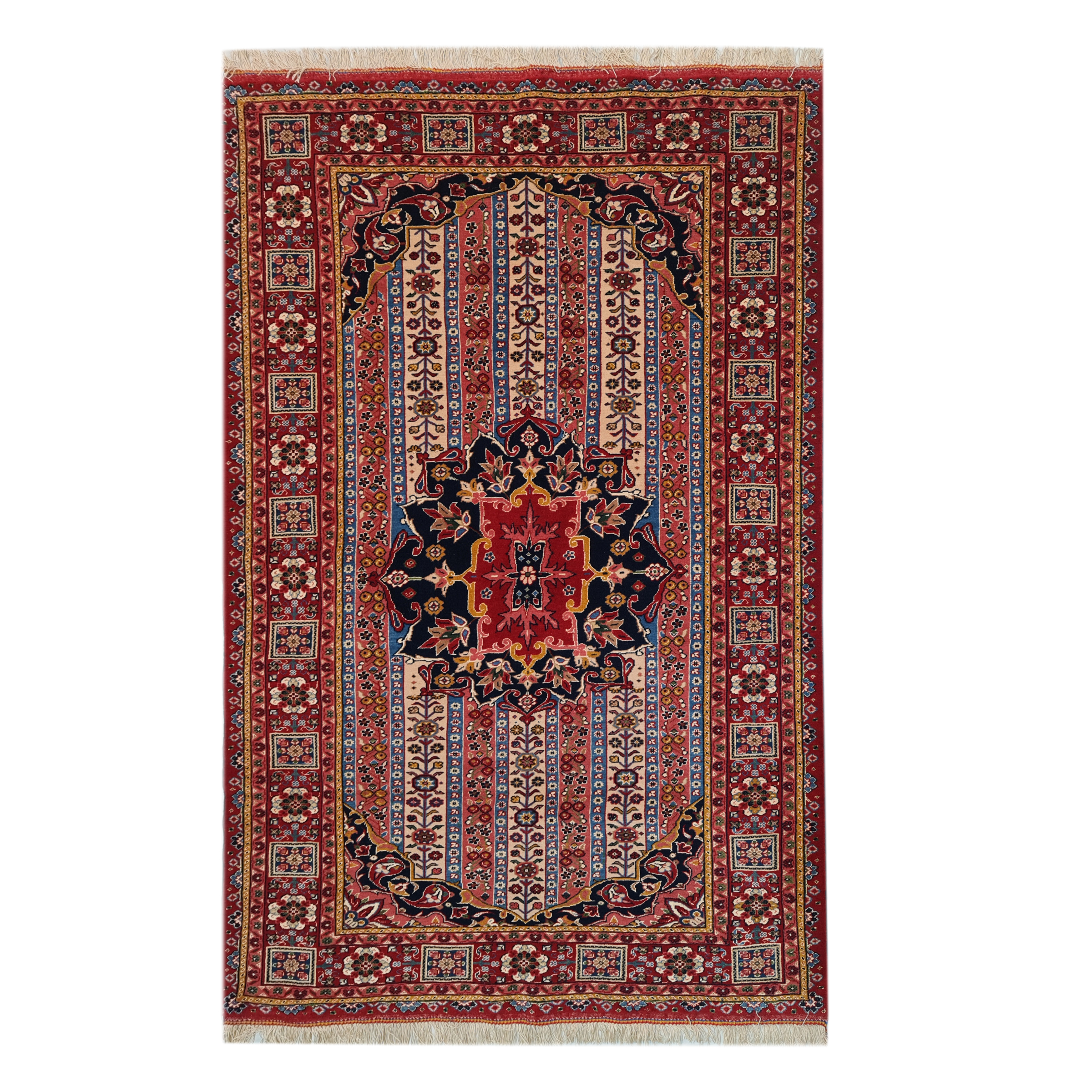 فرش دستبافت دو نیم متری مدل قشقایی کد 970