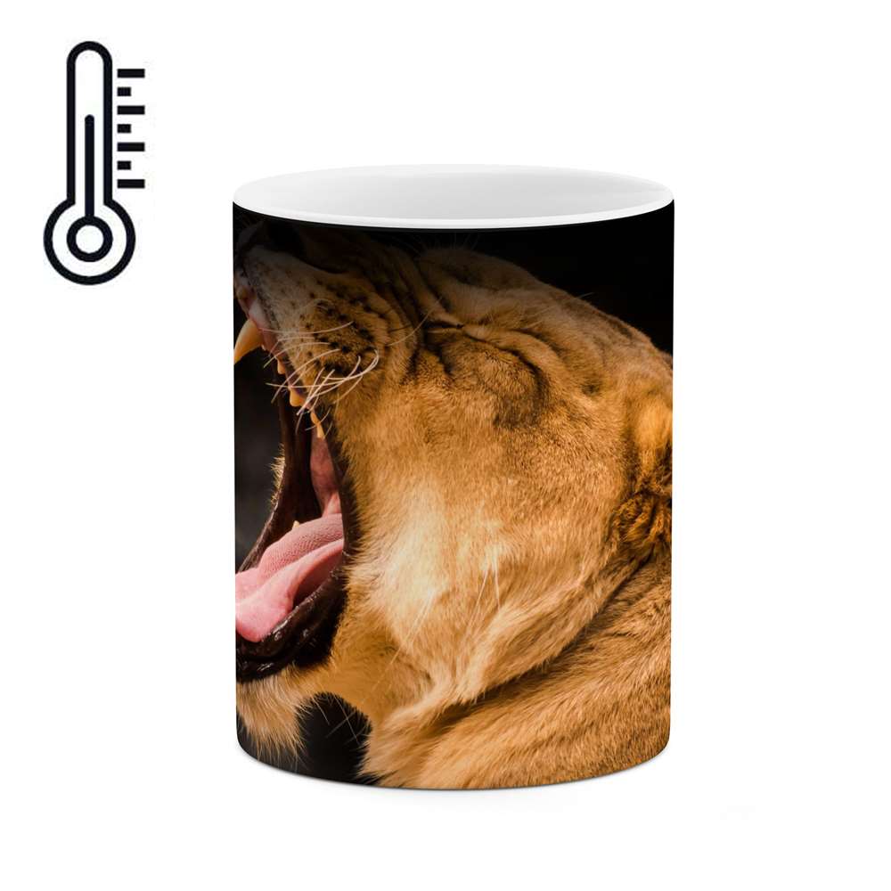 ماگ حرارتی طرح شیر ماده  مدل mgph14130