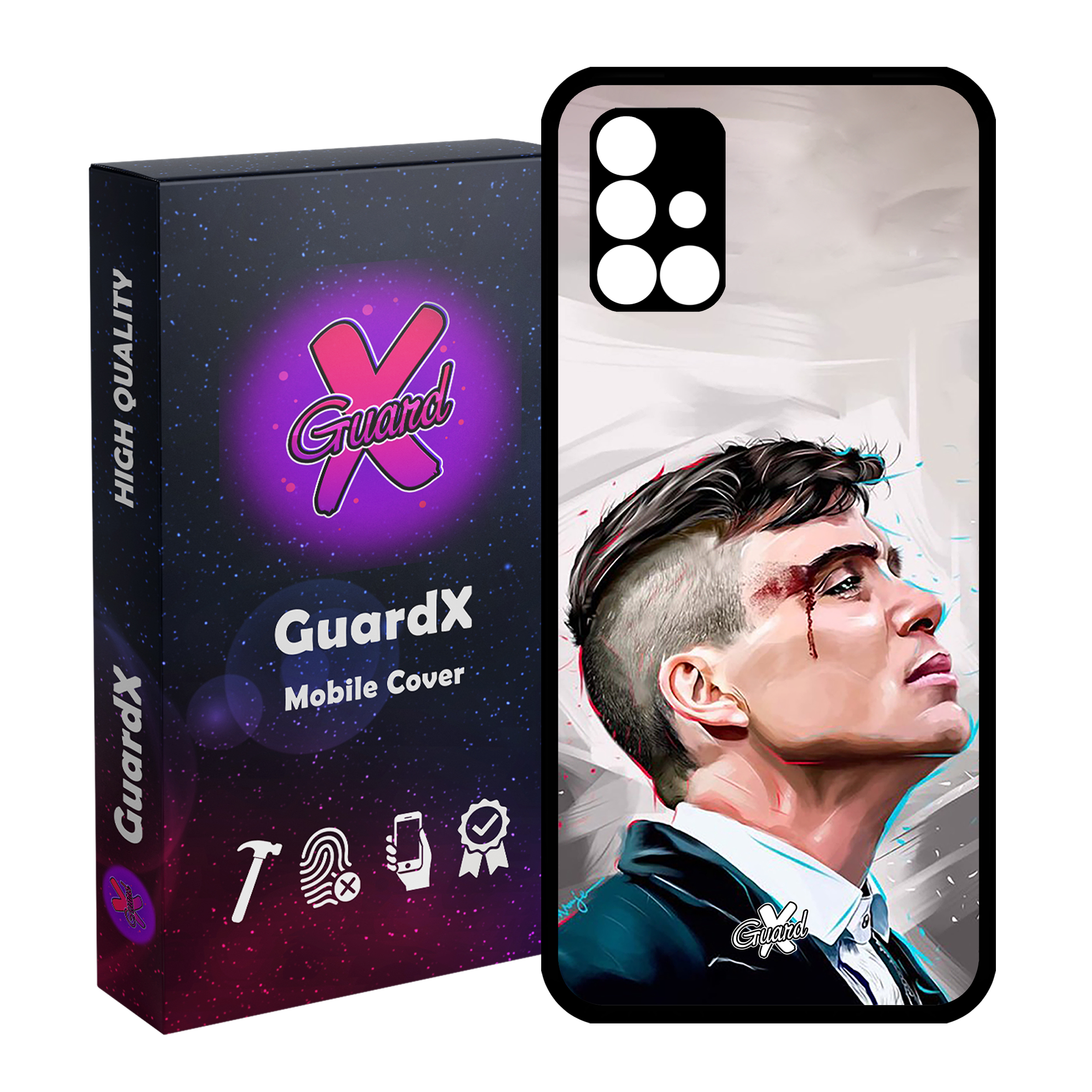 کاور گارد ایکس طرح Peaky Blinders مدل Glass10032 مناسب برای گوشی موبایل سامسونگ Galaxy A51 5G