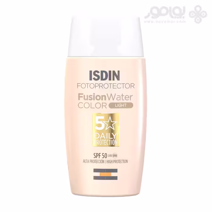 کرم ضد آفتاب رنگی ایزدین رنگ روشن حاوی SPF50 حجم 50 میل