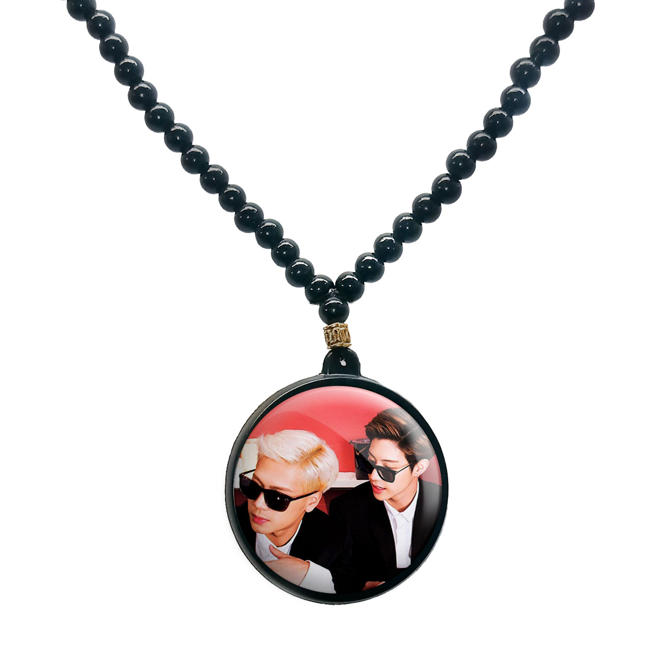 گردنبند پرمانه طرح GOT7 کد pmd.19215 مدل دو طرفه