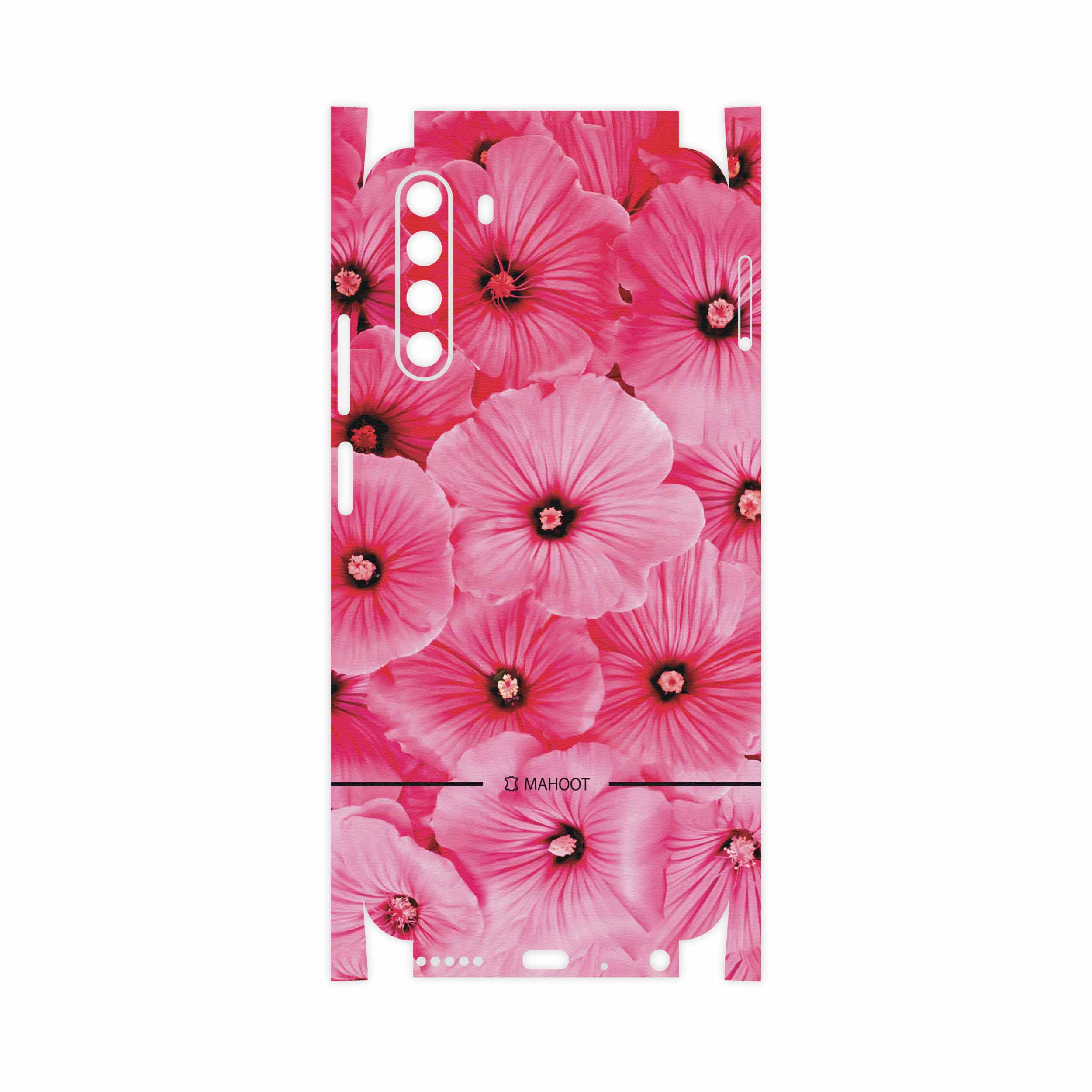 برچسب پوششی ماهوت مدل Pink-Flower-FullSkin مناسب برای گوشی موبایل جی پلاس X10