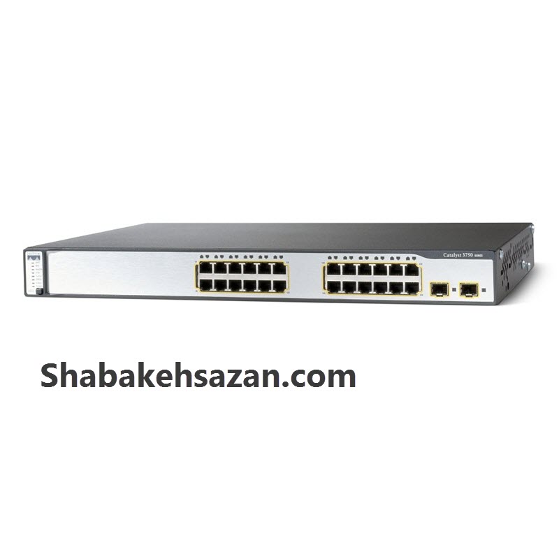 سوئیچ سیسکو WS-C3750-24PS-S ریفر