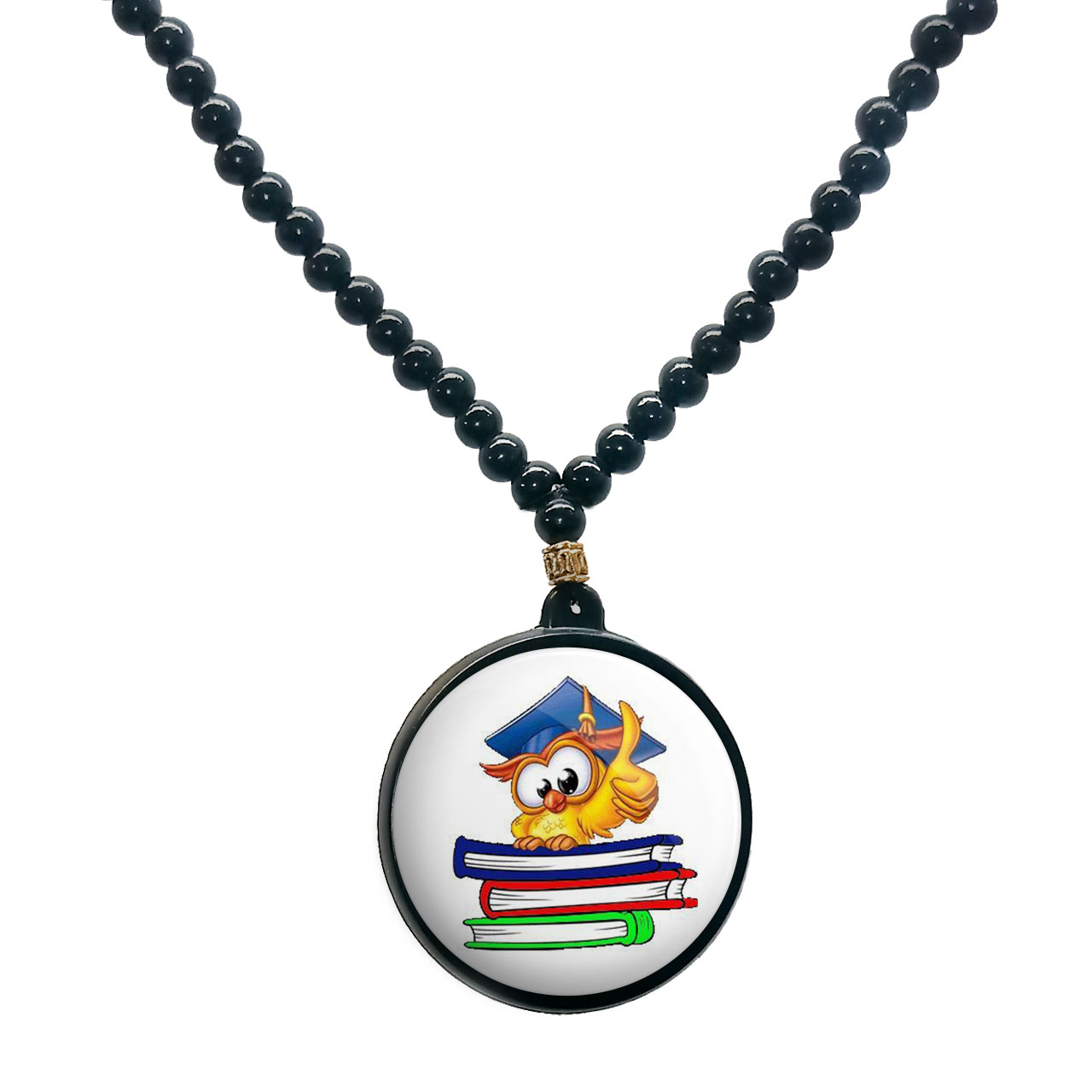 گردنبند پرمانه طرح جشن الفبا کد pmd.22626 مدل دو طرفه