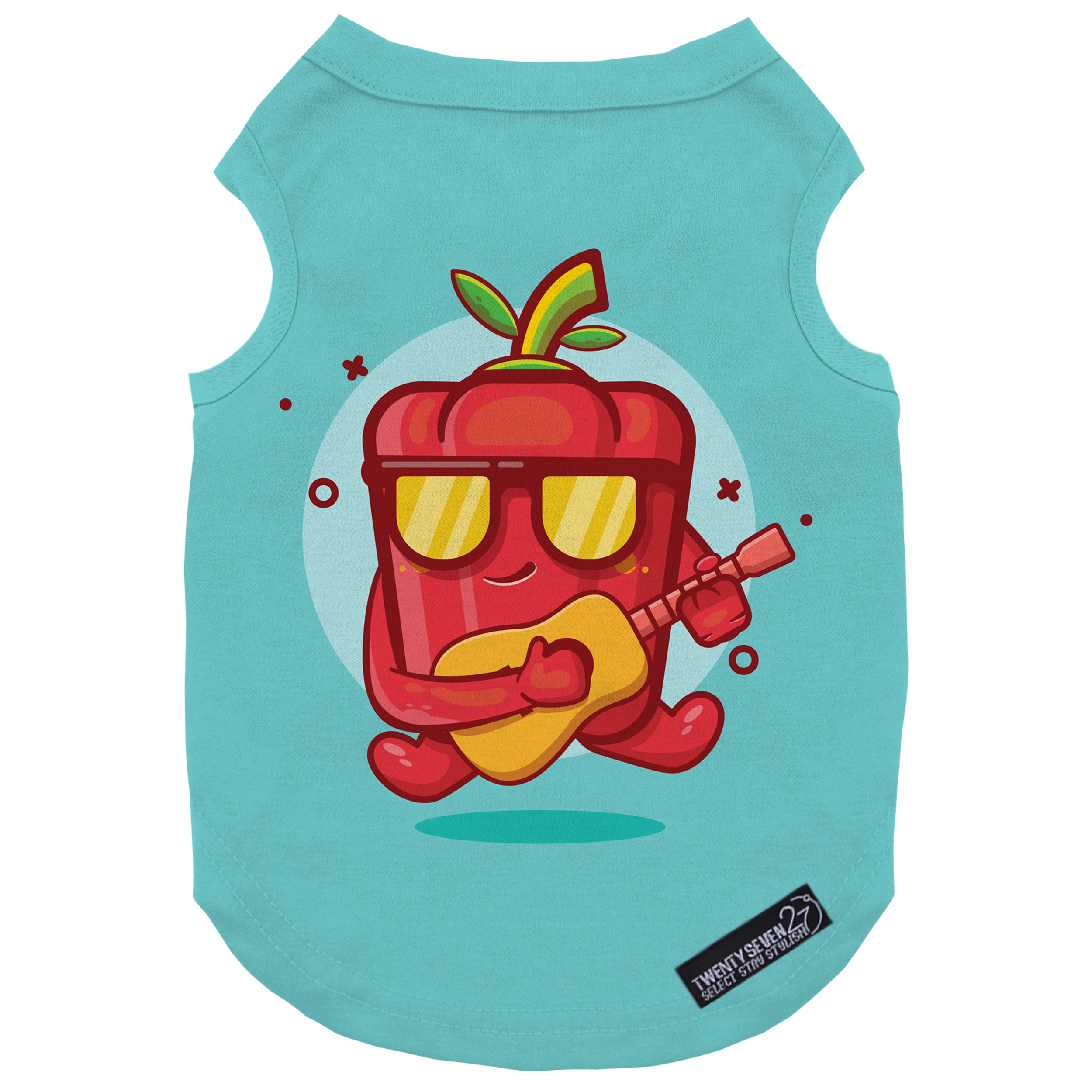 لباس سگ و گربه 27 طرح Happy Red Paprika Character کد MH508 سایز S