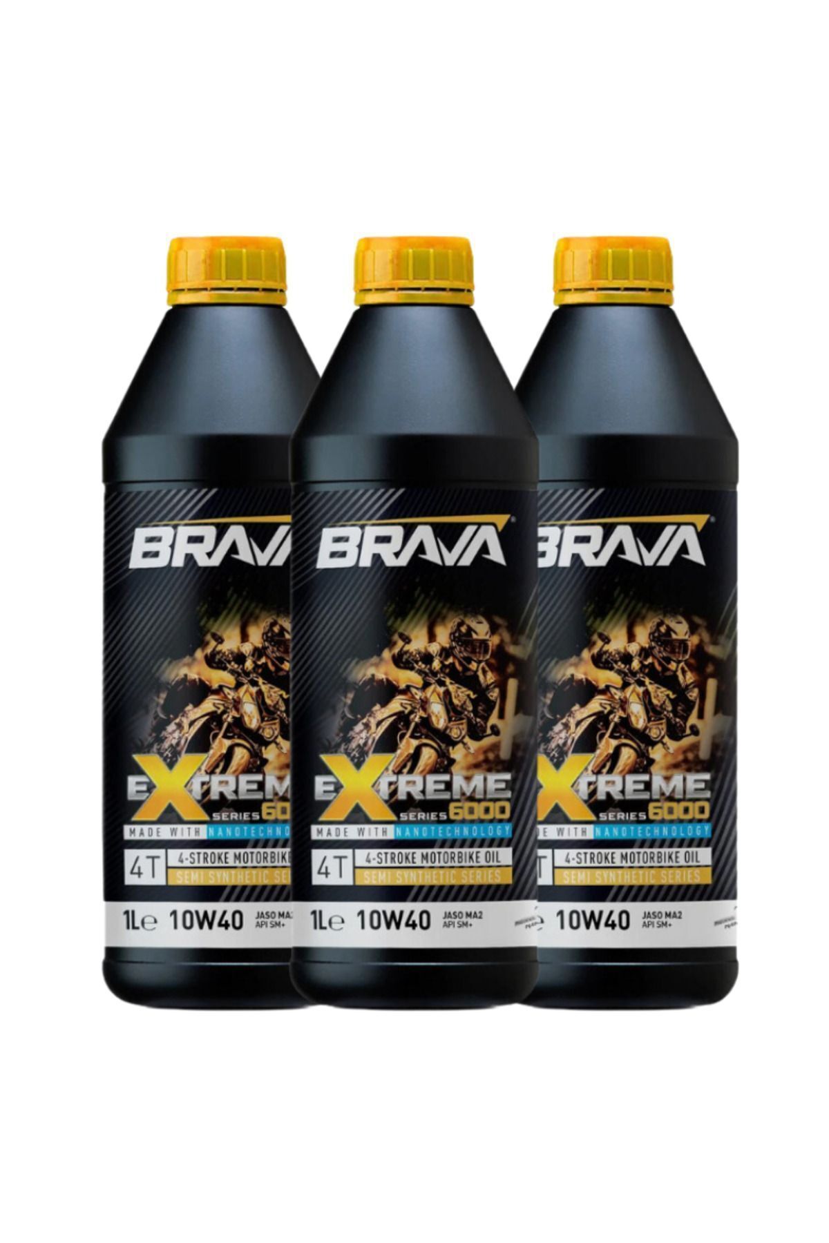روغن و مکمل موتور بسته مزیت 6000 4T 10W40 EXTREME براوا اورجینال Brava