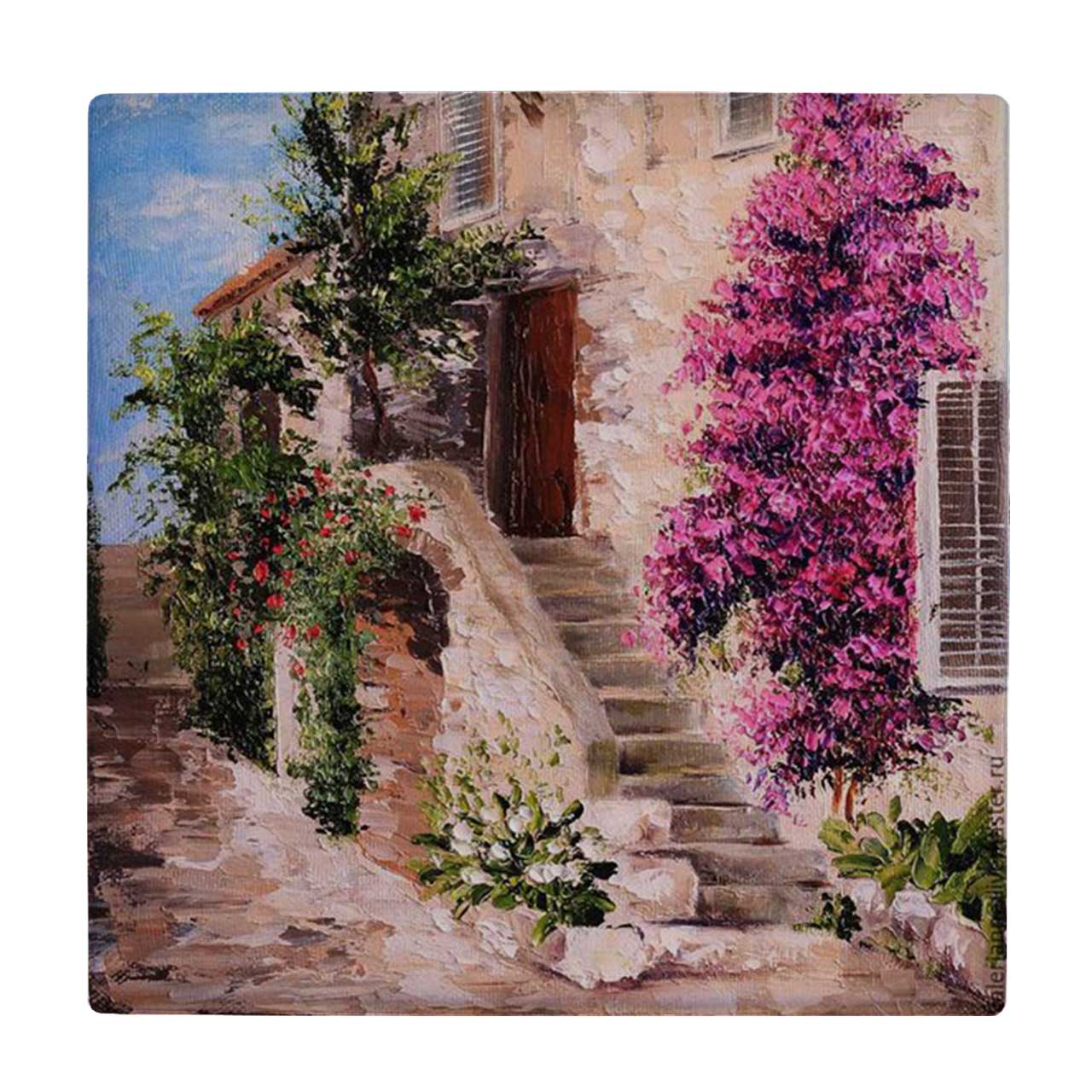 زیر لیوانی طرح خانه ایتالیایی کد    4045696_2453