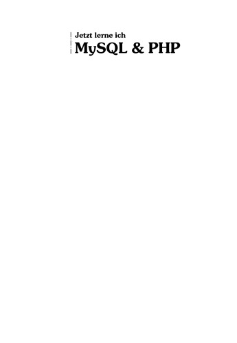 خرید و دانلود نسخه کامل کتاب Jetzt lerne ich MySQL &amp; PHP