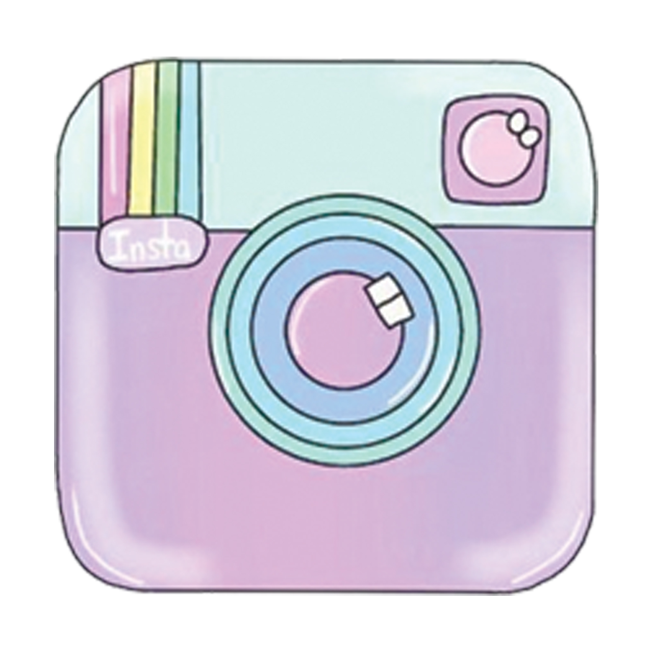 استیکر تزئینی موبایل طرح اینستاگرام کد 2082