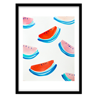 قیمت و خرید تابلو دکوراتیو مدل نقاشی آبرنگ هندوانه کد 0978