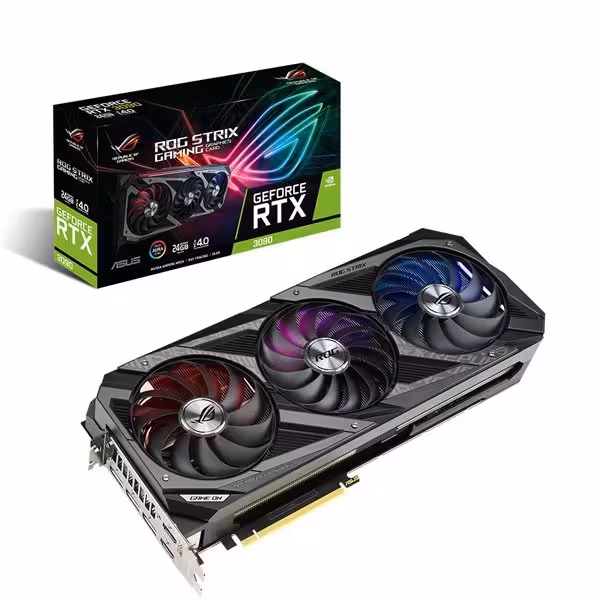 کارت گرافیک  ایسوس  مدل  ROG-STRIX-RTX3090-O24G-GAMING حافظه 24 گیگابایت