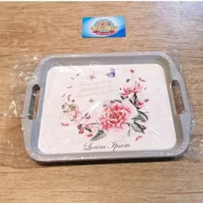 سینی فانتزی مستطیل گلدار