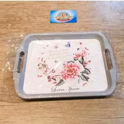 سینی فانتزی مستطیل گلدار