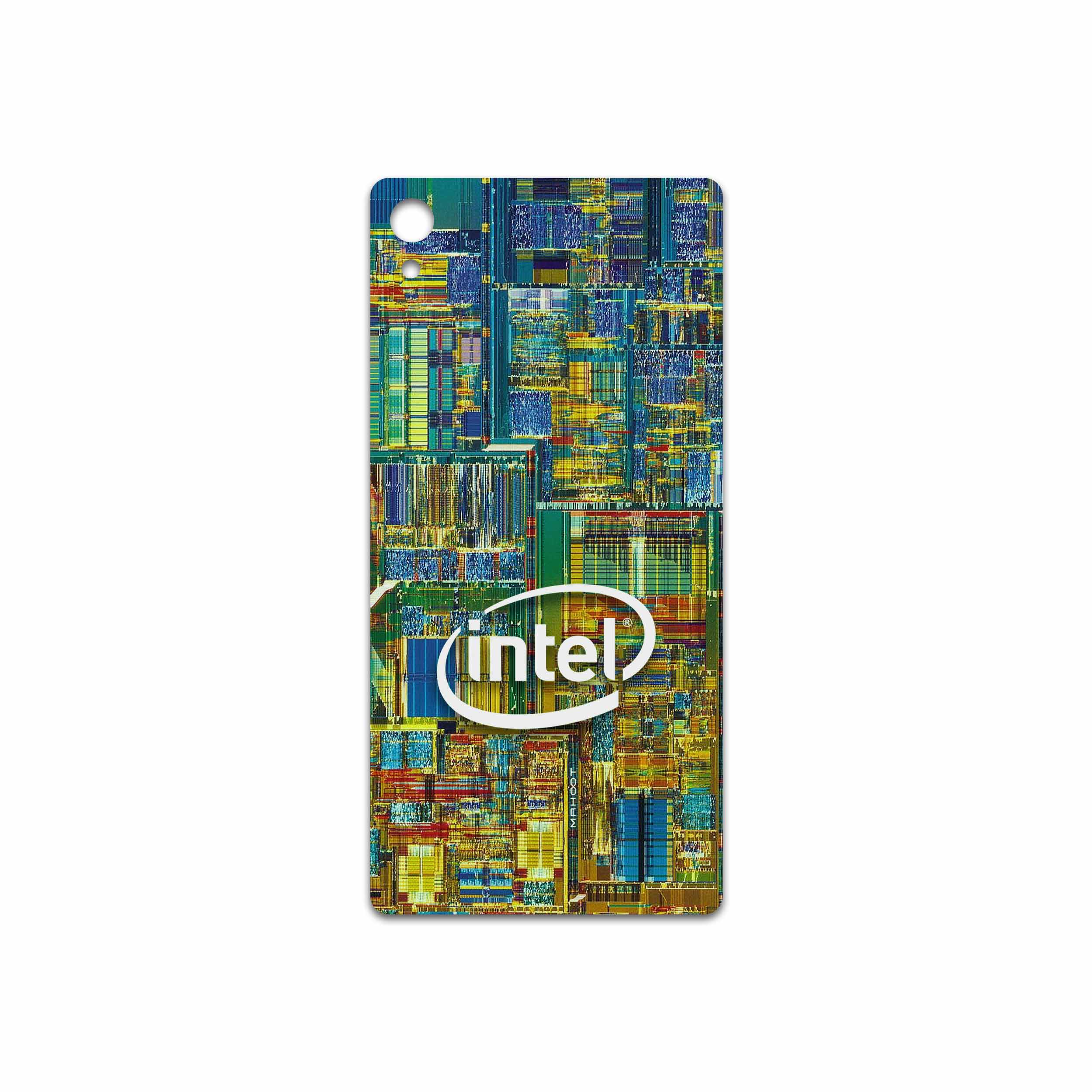 برچسب پوششی ماهوت مدل Intel Brand مناسب برای گوشی موبایل سونی Xperia Z3 Plus