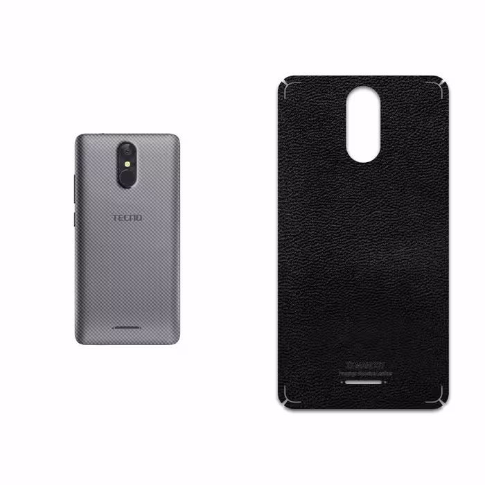 برچسب پوششی ماهوت مدل Black-Leather مناسب برای گوشی موبایل تکنو WX3F LTE