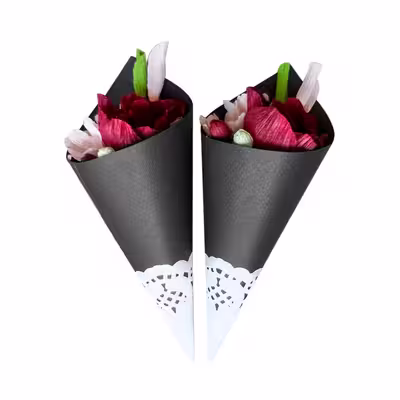گل مصنوعی مدل گیفت گل پیونی بسته 2 عددی