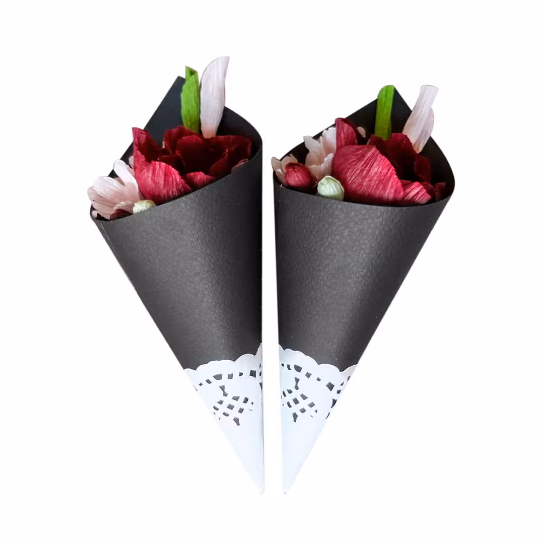 گل مصنوعی مدل گیفت گل پیونی بسته 2 عددی