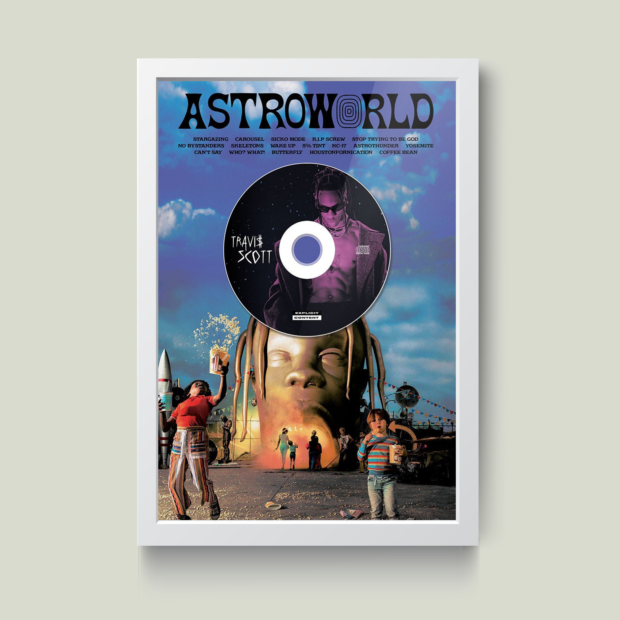 تابلو مدل تراویس اسکات Travis Scott کدS2517-w