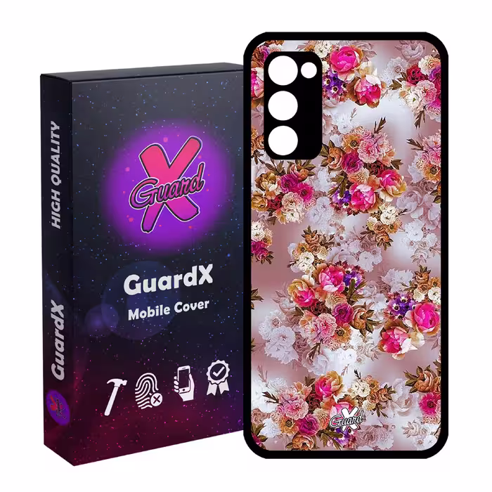 کاور گارد ایکس طرح گل مدل Glass10333 مناسب برای گوشی موبایل سامسونگ Galaxy S20 FE