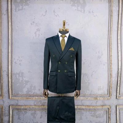 کت و شلوار دبل برست مردانه کاردین ترک سبز تیره سایز 44تا56