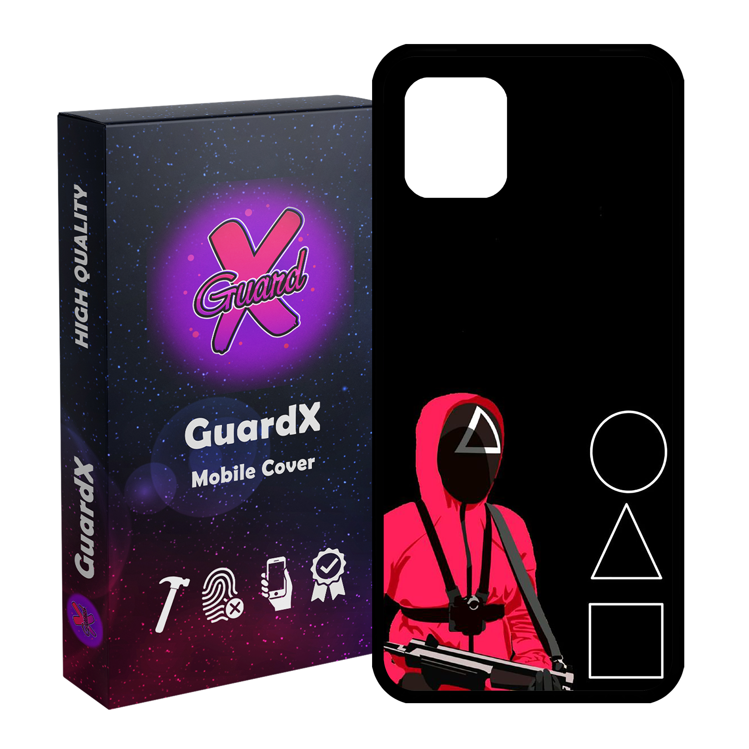 کاور گارد ایکس طرح Squid Game مدل Glass10410 مناسب برای گوشی موبایل سامسونگ Galaxy Note 10 Lite / A81