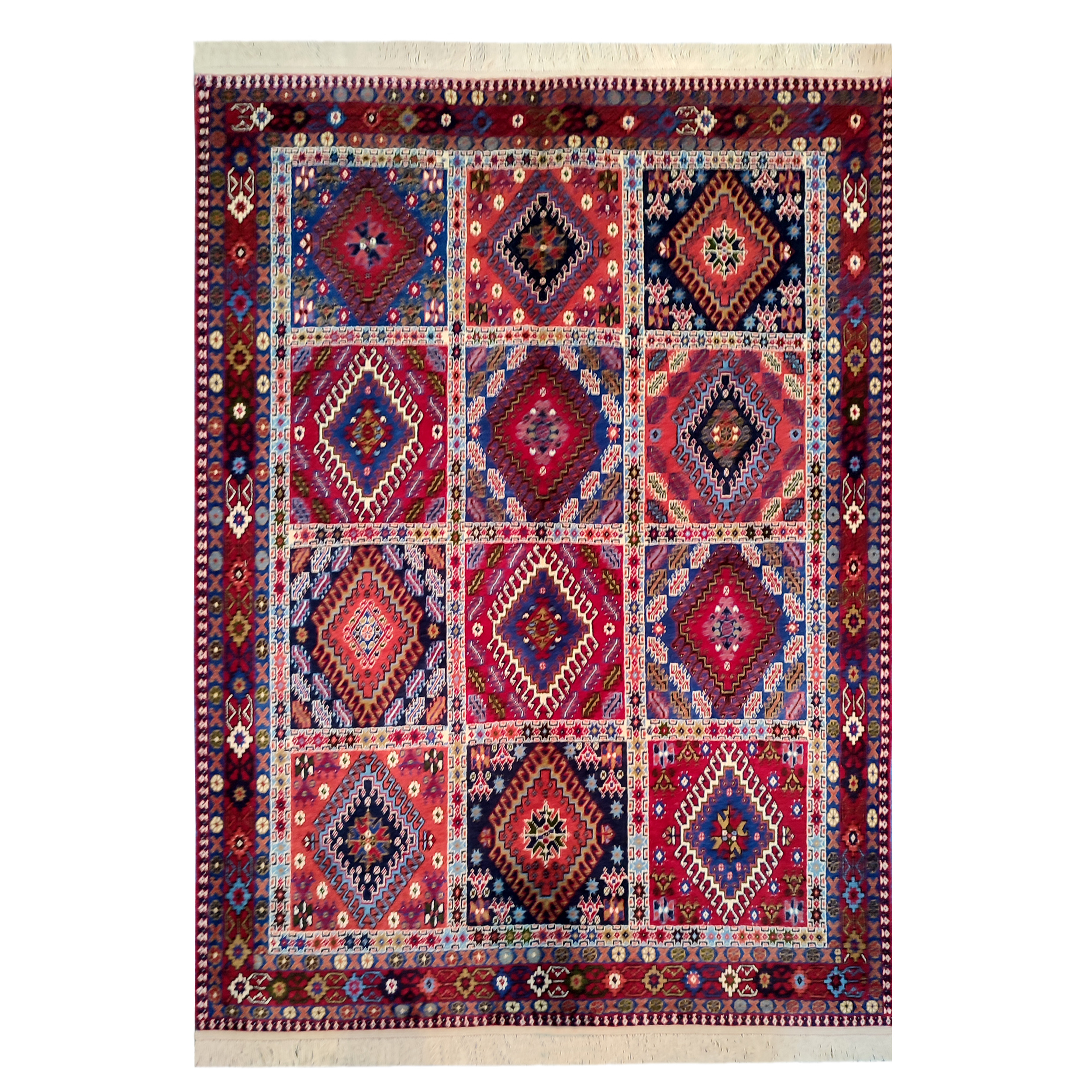 فرش دستباف سه متری طرح خشتی مدل AA212