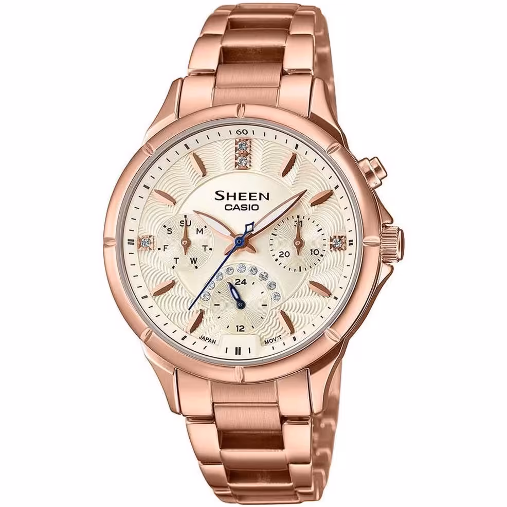 ارسال فوری   گارانتی اصلی شرکتی   ساعت مچی کاسیو مدل CASIO-SHE-3047PG-9AUDR