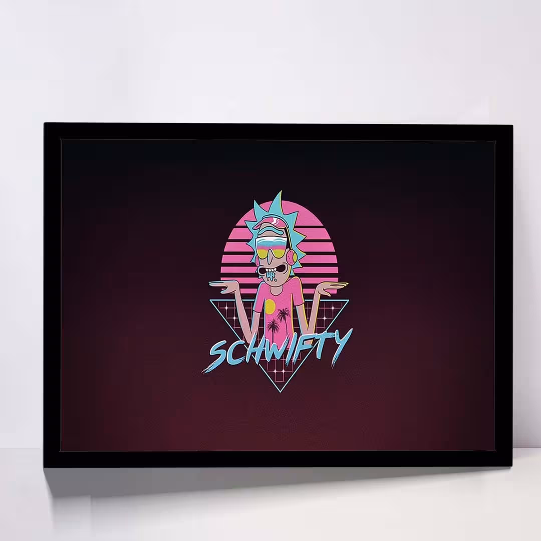 تابلو مدل rick and morty  کد F-15027