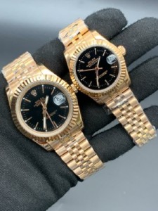 ساعت مچی ست مردانه و زنانه رولکس مدل مشهور دیت جاست بند استیل ROLEX