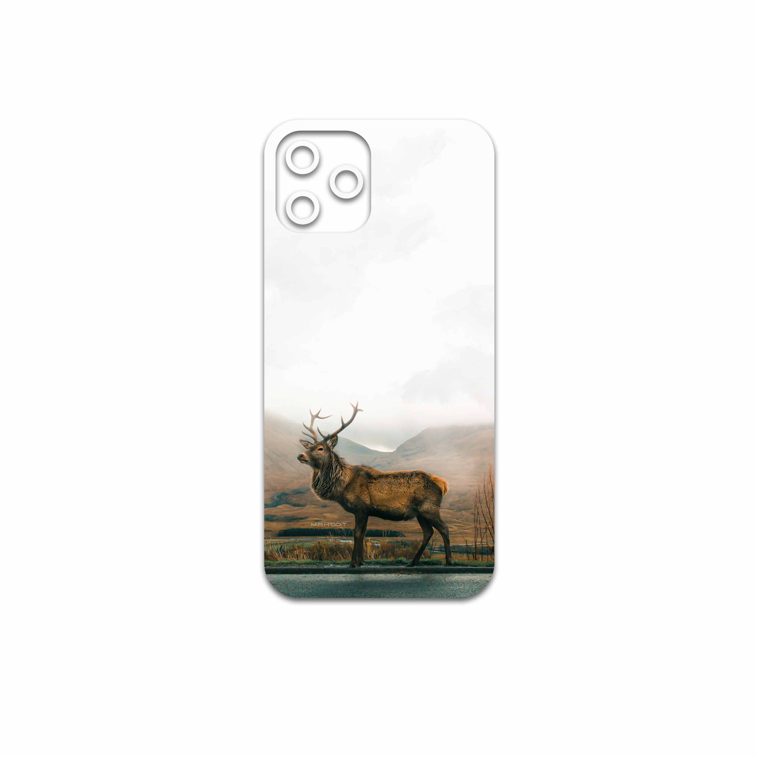 برچسب پوششی ماهوت مدل Horned-Deer مناسب برای گوشی موبایل اپل iPhone 12 Pro