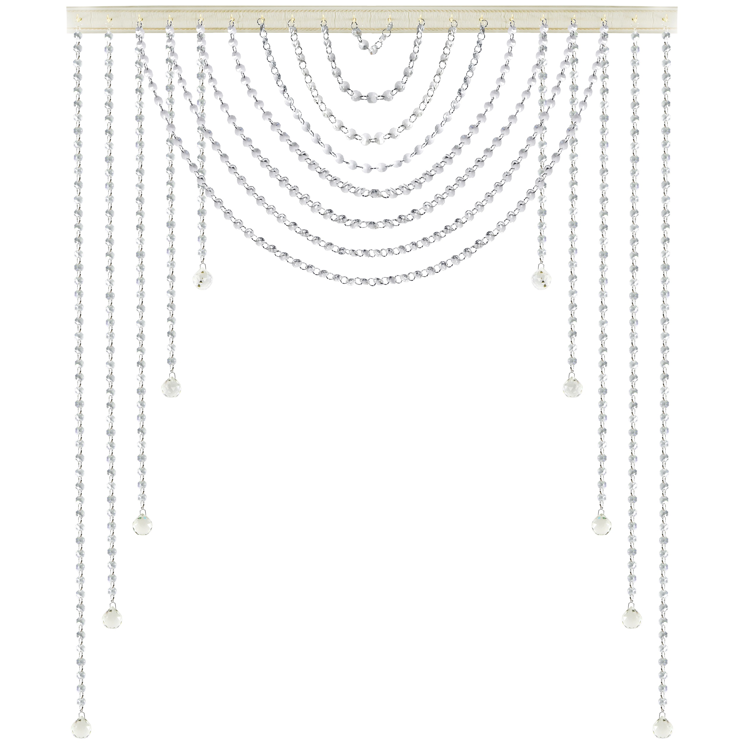 پرده مدل کریستال آریانا سایز 100x100 سانتی متر