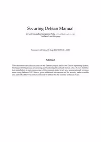 خرید و دانلود نسخه کامل کتاب Securing Debian Manual