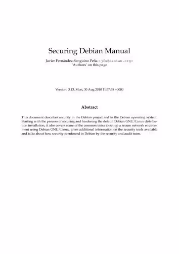 خرید و دانلود نسخه کامل کتاب Securing Debian Manual