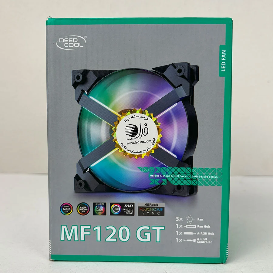 فن کیس دیپ کول MF120 GT بسته 3 عددی (جعبه باز)