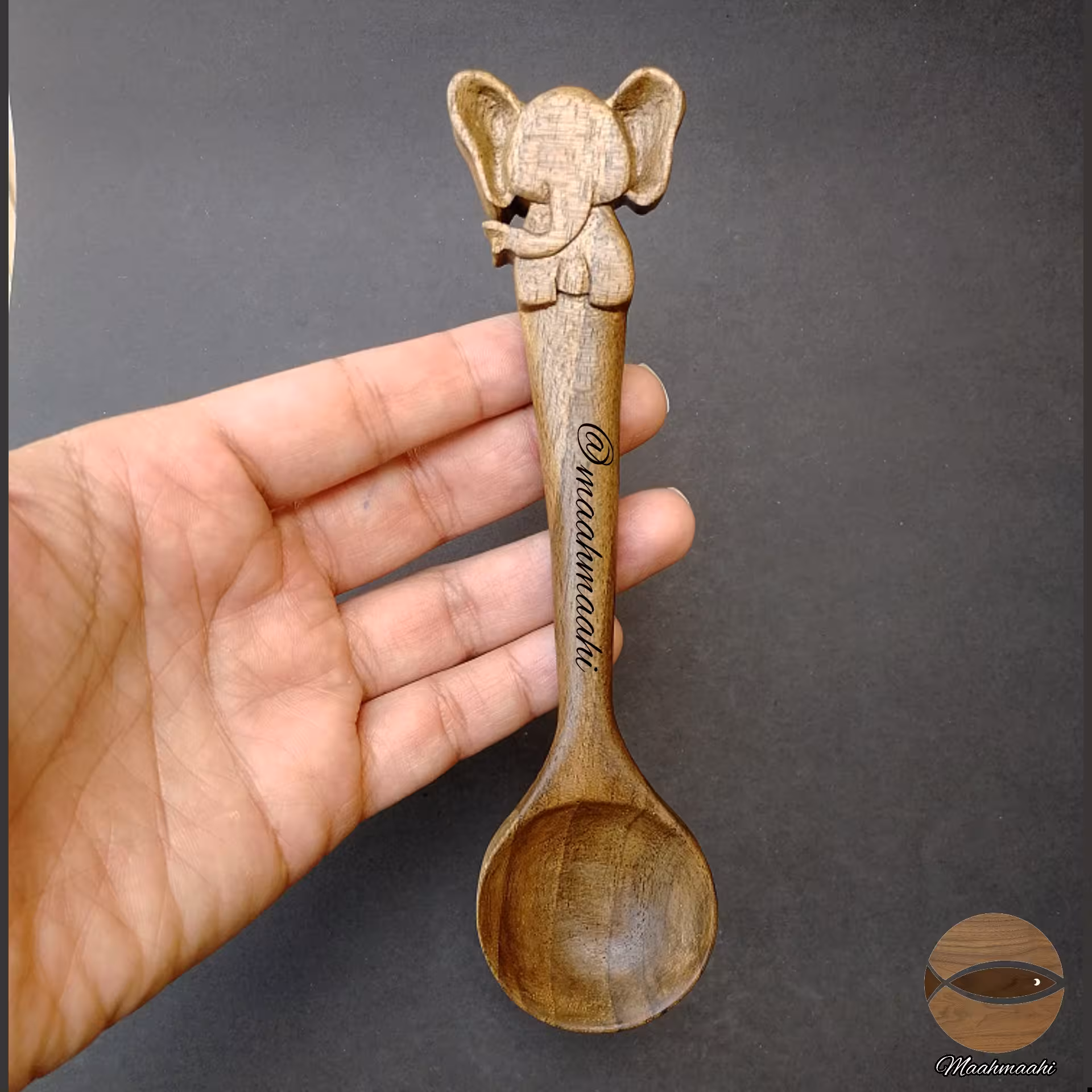 قاشق چوبی فیل 