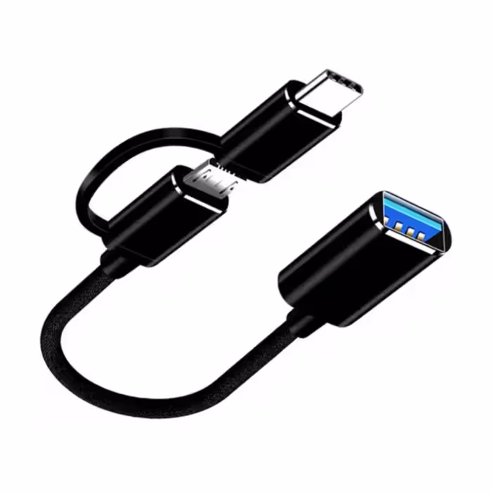 مبدل OTG microUSB USB C به USB 3 0 مدل O MUC