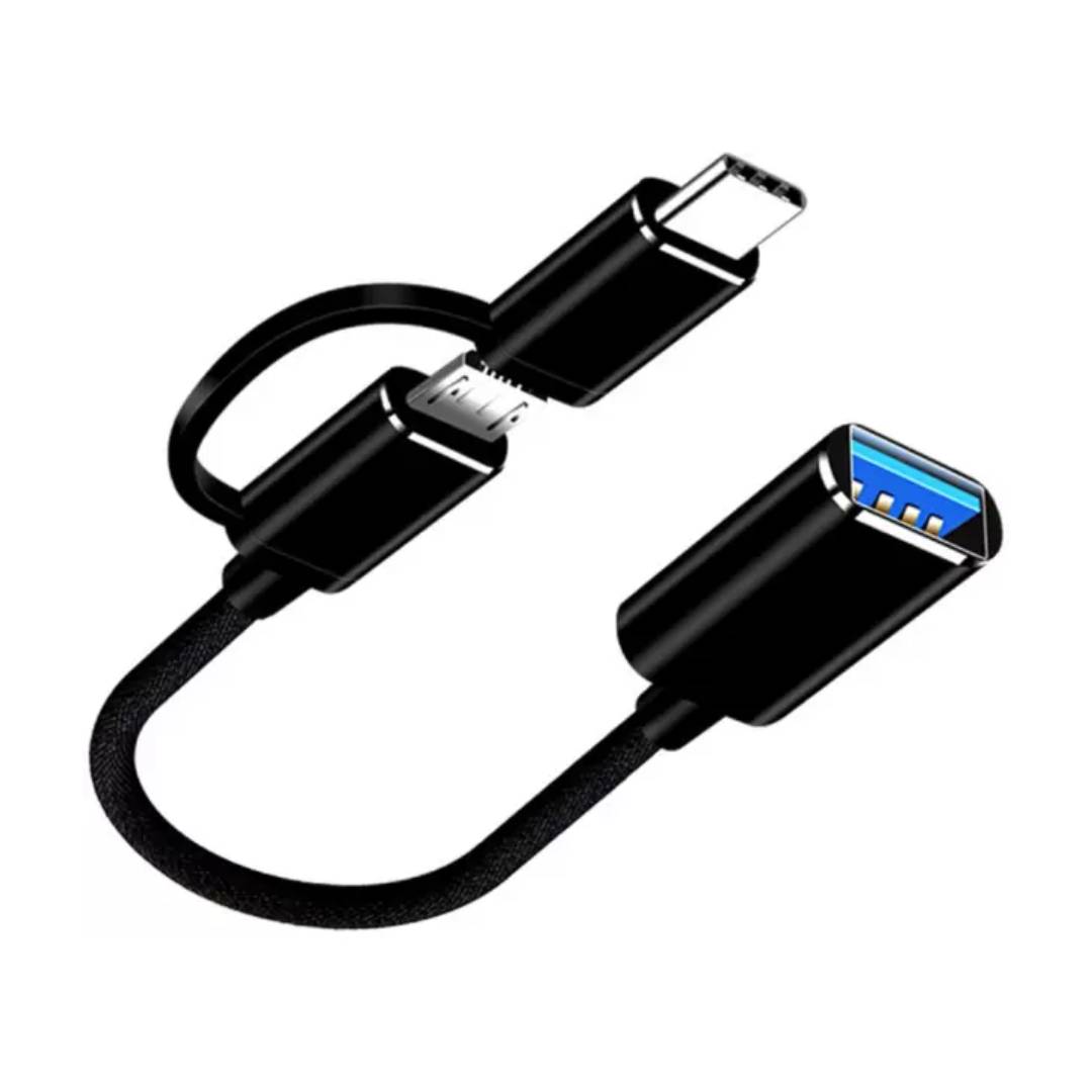  مبدل OTG microUSB/ USB-C به USB 3.0 مدل O-MUC